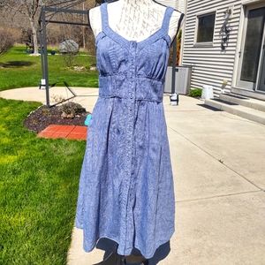 Great Plains Linen Medium Jean Dress!